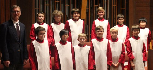 Director Robert Unger and NC Boys Choir members